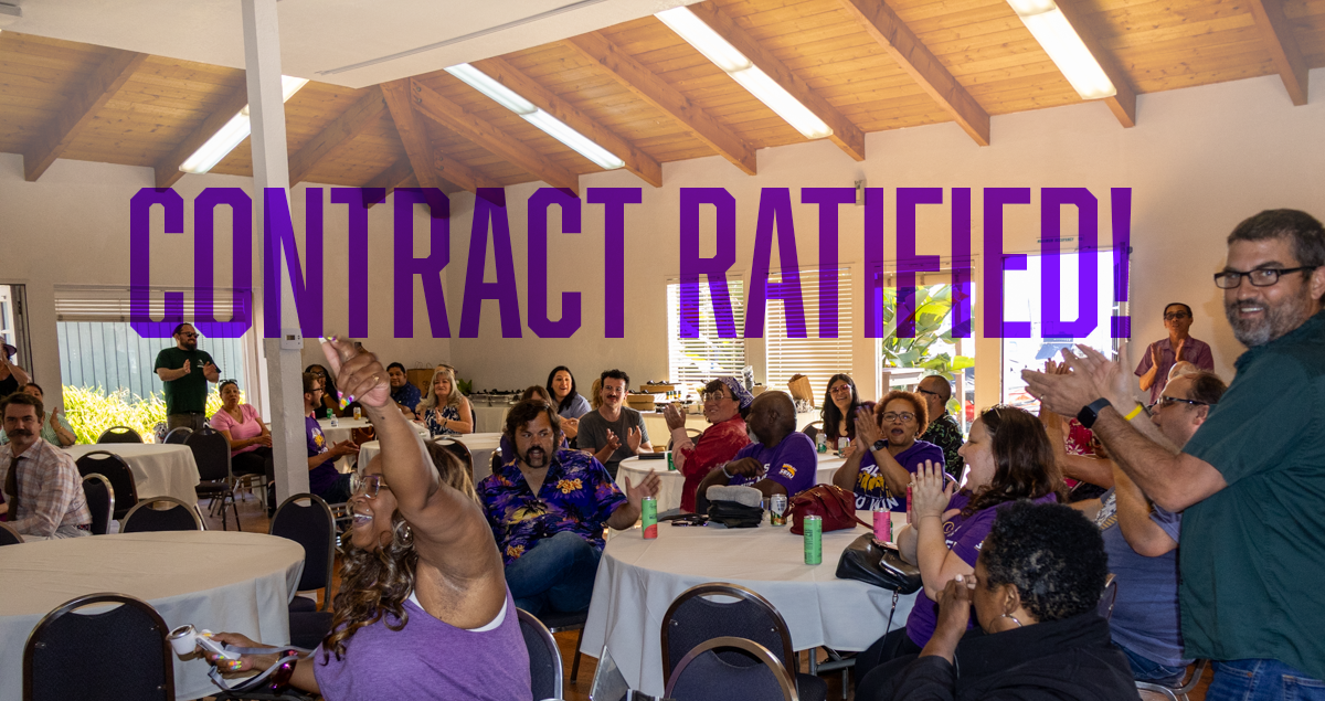 County of San Diego Contract overwhelmingly ratified!